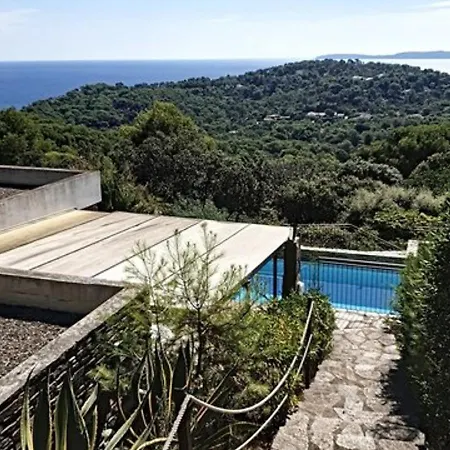 Villa 2 Ch. Avec Piscine, Vue Mer Panoramique, Acces Plages, Superette Et Ecole De Voile - Fr-1-610-89 Bormes-les-Mimosas